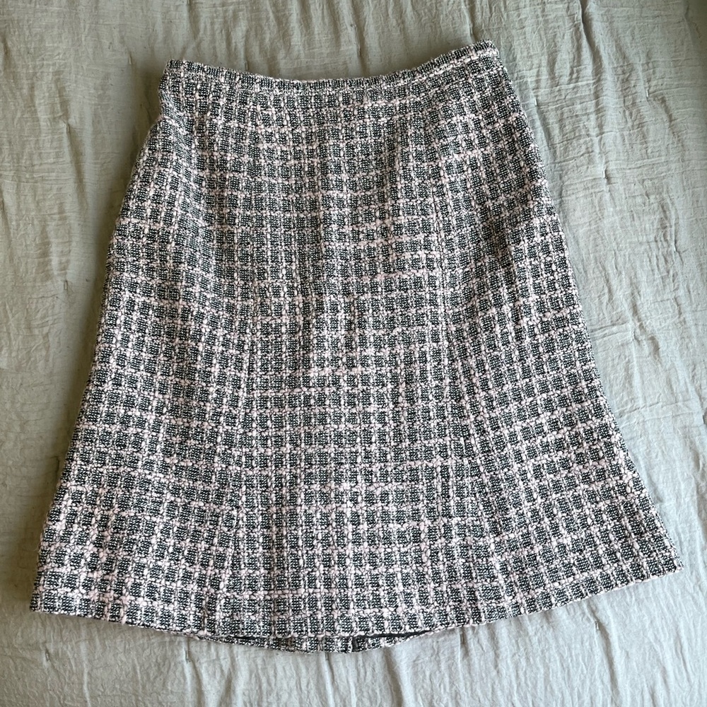 Jones New York pink tweed skirt